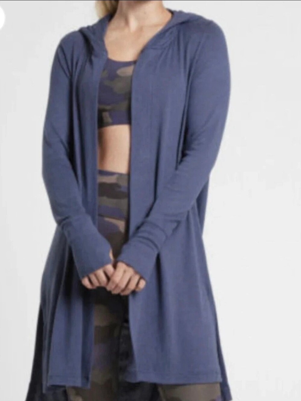 Athleta Harmony Wrap - Light Navy Size Large